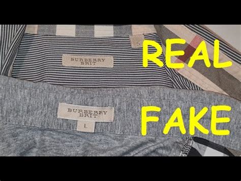 burberry brit shirt original vs fake|burberry brit identification.